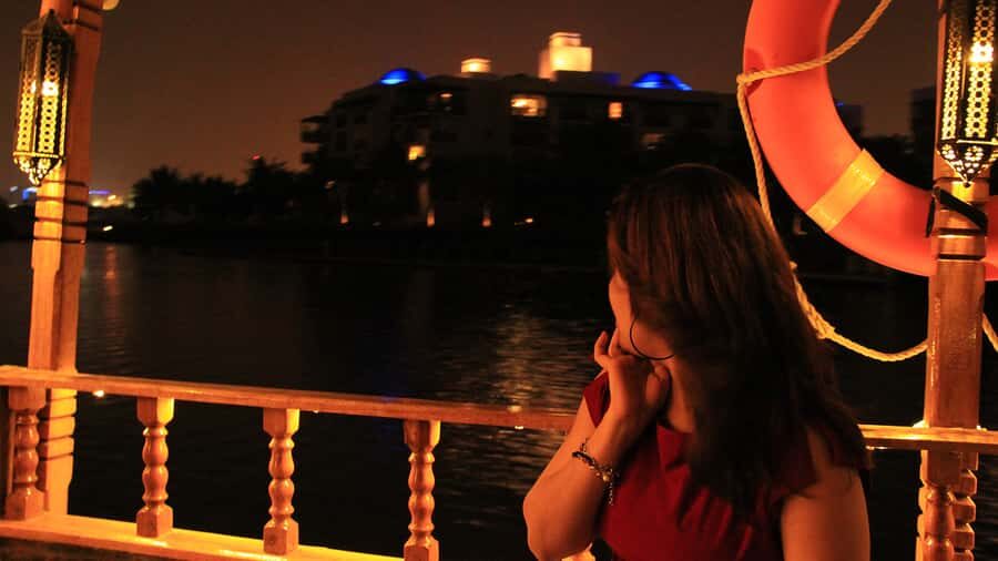 Dubai: Sunset Cruise on Traditional Boat & Emirati High Tea - On-Board Atmosphere: Music, Privacy, and the Commentary Style