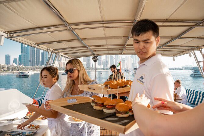 Dubai Sunset Cruise with Snacks and Drinks - Route in Plain Words: Dubai Marina to Bluewaters, JBR, Ain Dubai, and Burj Al Arab
