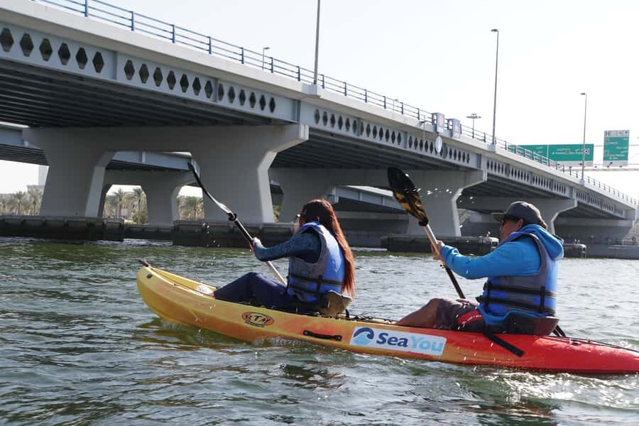 Dubai: Sunset/Night Dubai Creek Kayak Tour - The Route in Real Life: Marina Out, Old Dubai In