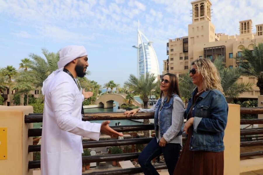 Dubai Top Highlights: Frame Entry, Souks, Abra & Street Food - Souk Madinat and Bluewaters Island: shopping canals meet sea views