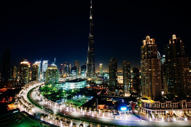 Dubai Tour At Night - Jumeirah Public Beach: a sandy pause in the middle of the lights