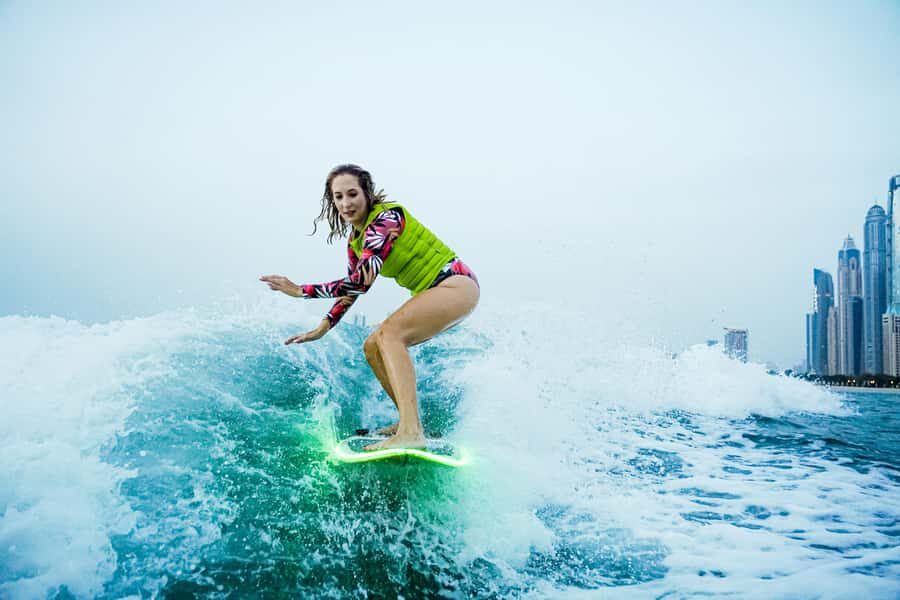 Dubai wakesurfing & wakeboarding: Snacks & drinks included! - Meeting Point: Dubai Marina Harbour (BC-43 Security Gate)
