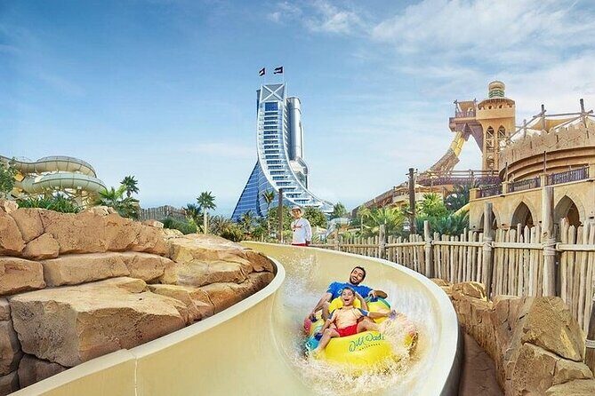 Dubai Wild Wadi Water Park tickets with optional transport - Wild Wadi Waterpark: Jumeirah thrills with Burj Al Arab views