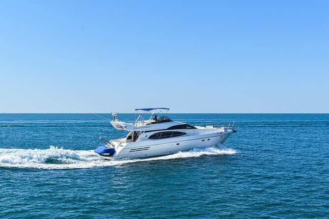 Dubai Yacht Rental - Book 58 ft Private Yacht up to 28 persons - Drinks and Food: Bring Your Own, Then Relax