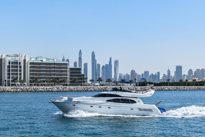 Dubai Yacht Rental - Book 58 ft Private Yacht up to 28 persons - Meeting Point at Centaurus Charter Marina Walk: Keep It Easy on Day-of