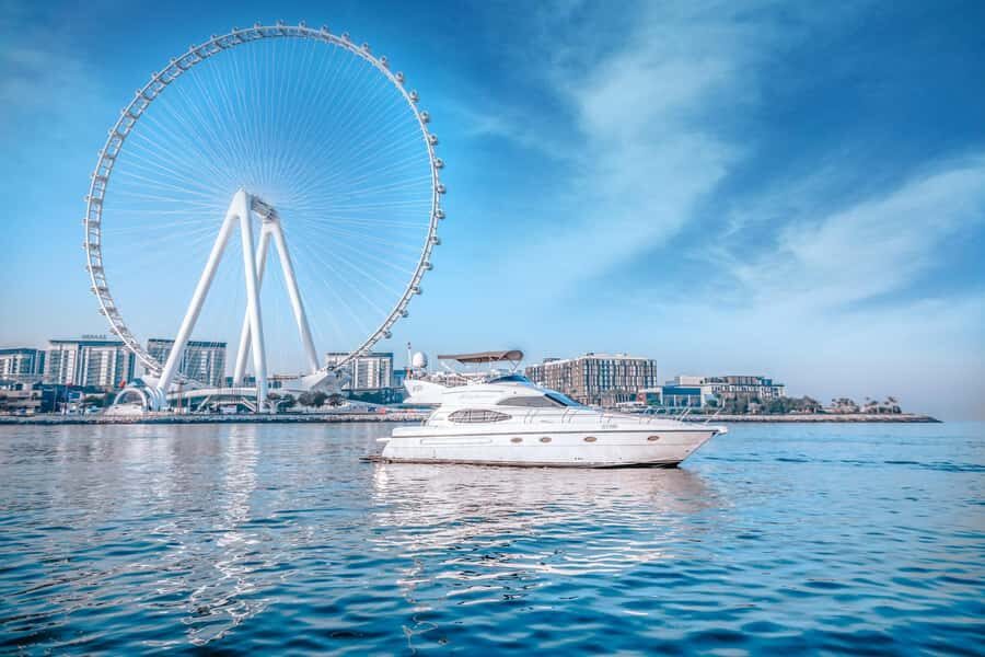 Dubai Yacht Tour - Boat Trip upto 12 guests Private event - Palm Jumeirah photo stop: the shoreline you’ll want in your camera app