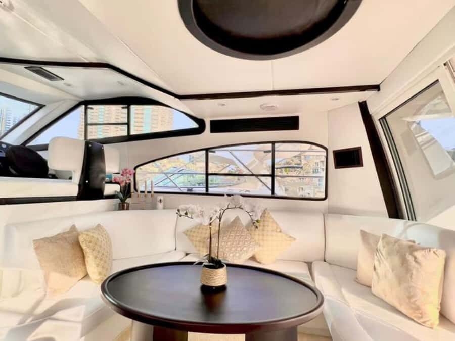 Dubai:Private Yacht with and Burj Al Arab Sightseeing. - Where this cruise really shines: a landmark loop from Dubai Marina