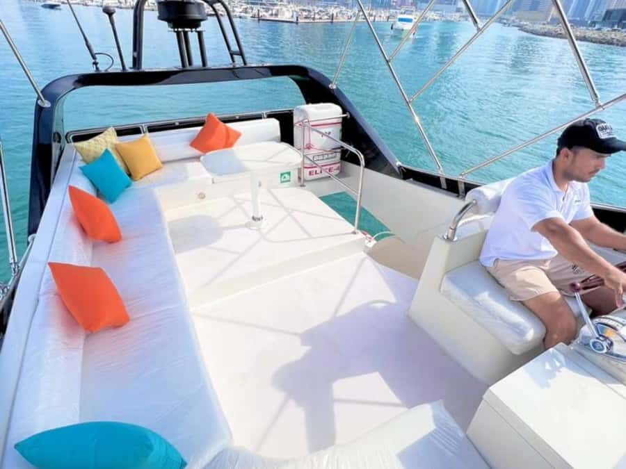 Dubai:Private Yacht with and Burj Al Arab Sightseeing. - Dubai Marina Canal to Bluewater Islands: the skyline hits different from the water