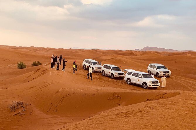 DUNE BASHING - Desert Safari, The Heartbeat of Dubai! - Sequinned belly dance, fire show, and tanoura spinning to Gulf music