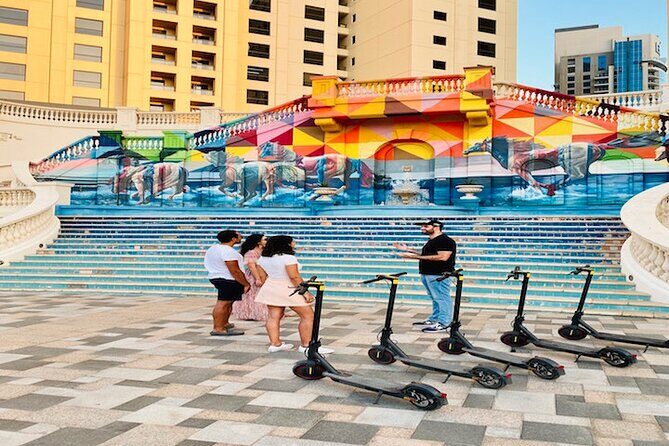 E-Scooter Guided Tour of Marina, JBR, Bluewaters Top Attractions - JBR quick hit: a brief stop that still matters