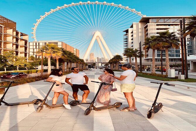 E-Scooter Guided Tour of Marina, JBR, Bluewaters Top Attractions - The Walk at JBR: short, scenic time on the seaside promenade
