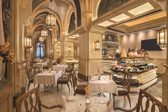 Emirates Palace Dining Experience Abu Dhabi - Entering Emirates Palace: 114 Domes, 1,002 Chandeliers, and a Private Beach