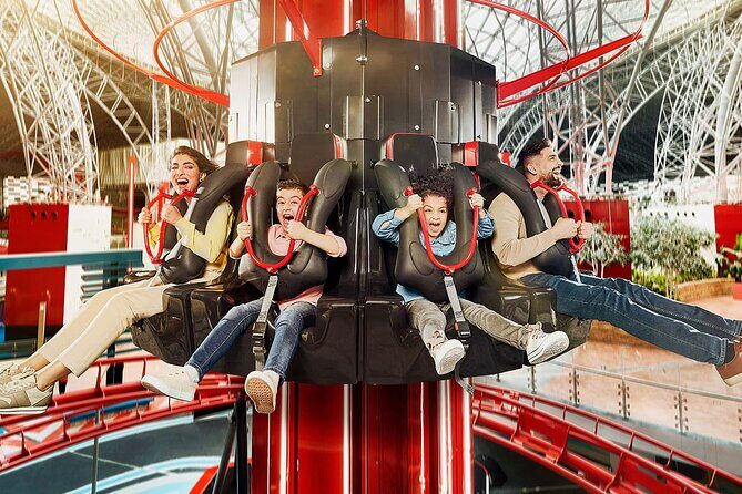 Entrance ticket to Ferrari World Abu Dhabi theme park - Flying Aces and the mix of thrill types