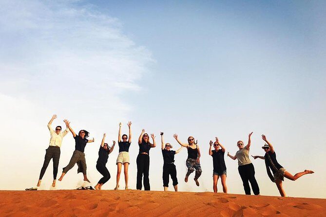 Evening Desert Safari Abu Dhabi - Sandboarding and skiing: the fun that catches people off guard