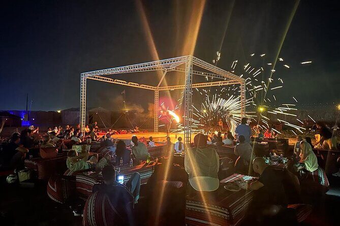 Evening Desert Safari Abu Dhabi - Dinner at the camp: BBQ, belly dance, Tanoura, and fire