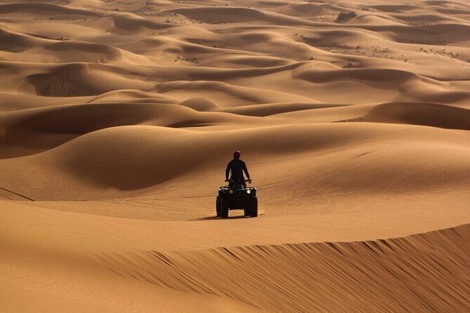 Evening Desert Safari Abu Dhabi with BBQ Dinner & Shows - Dune bashing in a 4x4 Land Cruiser: adrenaline with a professional driver