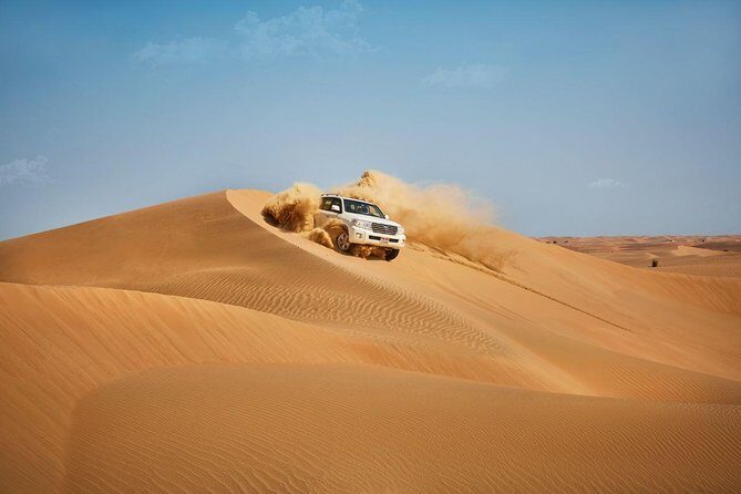 Evening Desert Safari Abu Dhabi - Dune bashing: the main event (and it’s not gentle)