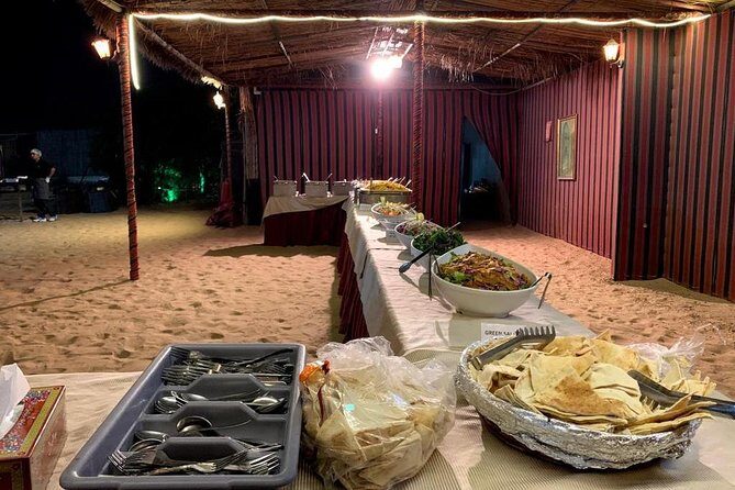 Evening Desert Safari BBQ Dinner With Quad Bike & Sand boarding - Camel Farms, Falcons, and Arabic Camp Traditions You Actually Get to Try