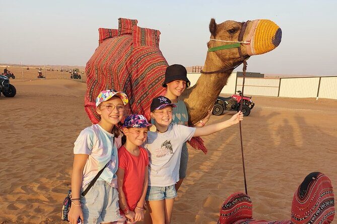 Evening Desert Safari Camel Ride Dinner Live Shows in Abu Dhabi - Camel ride and sandboarding: fun activities that don’t require experience