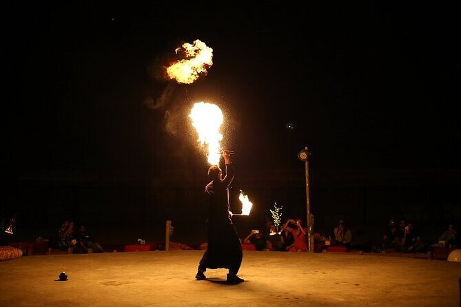 Evening Desert Safari Dubai with BBQ Dinner & Shows - Dinner under the desert sky: BBQ buffet and included drinks