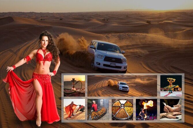 Evening Desert Safari Dubai With Buffet, Dune Bashing, Camel Riding, and Tanura - Sunset Photo Stops and the Bedouin-Style Camp Arrival