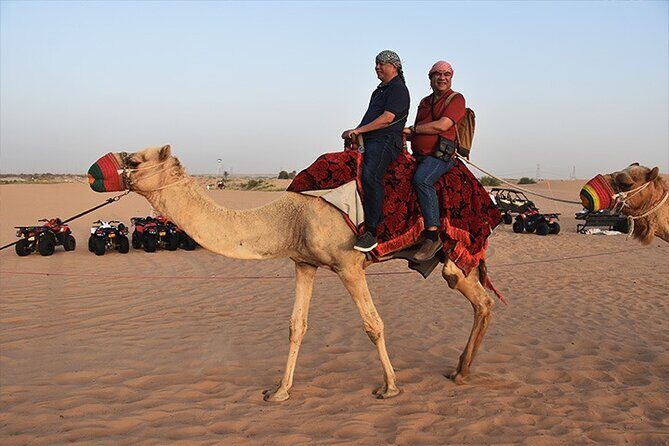 Evening Desert Safari Dubai with Quad Bike - The Desert Activities Lineup: Dune bash, camel ride, sandboarding