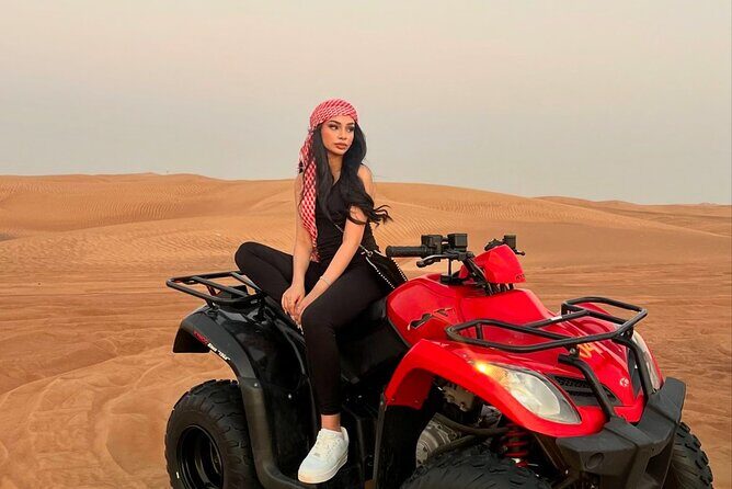 Evening Desert Safari Quad Bike and Live BBQ - Quad biking and dune bashing: the adrenaline hits early