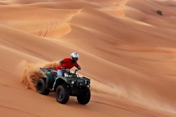 Evening Desert Safari with ATV Quad Bike Dune Bashing BBQ Dinner - Quad biking and dune bashing: the main event (and how it feels)