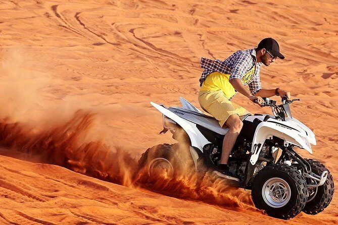 Evening Desert Safari with BBQ Dinner & self-drive Quad biking - Desert Camp BBQ and Live Shows: What the Night Feels Like