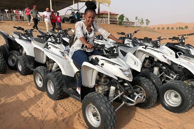 Evening Desert Safari with Quad Bike, Dune Bashing, Entertainments, BBQ Dinner - Red-dune dune bashing plus a high-dune photo stop