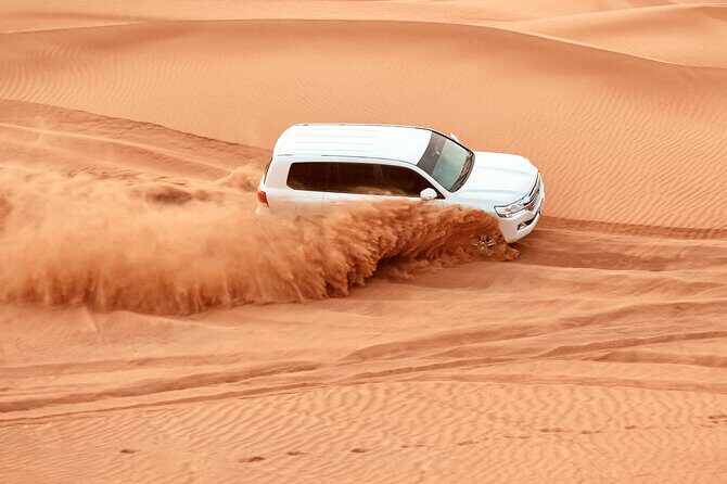 Evening Dubai Desert Safari, Red Sand, Premium camp shows & Diner - Quick highlights you’ll feel right away