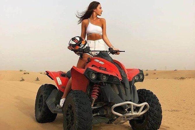 Evening Red Dunes Desert Safari With Quad Bike - Pickup, Land Cruisers, and getting to Lahbab without stress