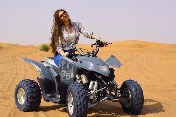 Evening Safari Quad Bike in the desert of Lahbab - Quad bikes and dune bashing: the thrill portion, timed right