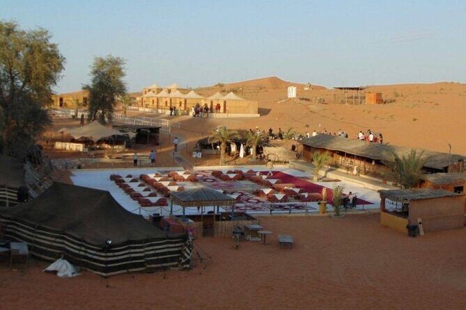 Evening Safari with Dune Bashing, BBQ Dinner and Belly Dance - Camel ride, sandboarding, and henna painting: the included extras