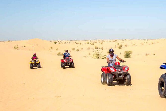 Evening Safari with Quad Bike, Camel Riding, BBQ Dinner and Dune Bashing - The Perfect Evening Pace: From Dubai Pickup to Lahbab Sunset