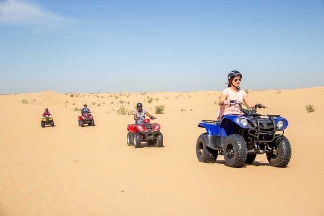 Exciting Morning Desert Safari & Thrilling Quad Bike Ride - Sandboarding and camel riding: the desert’s softer side
