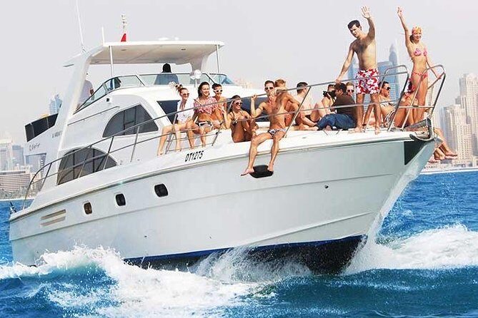 Exclusive Luxury Yacht Ride - The route: Burj al Arab, Palm Jumeirah, and The World Islands