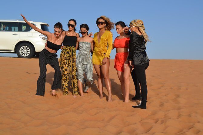 Exclusive private vehicle, front table, food served by Buttler - Lahbab dune bashing: the 25–30 minutes everyone talks about