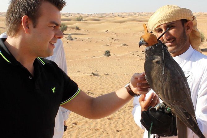 Falcon 1—Private Dubai Falconry Safari - Dubai Desert Conservation Reserve: Your Wildlife Window in the Dunes