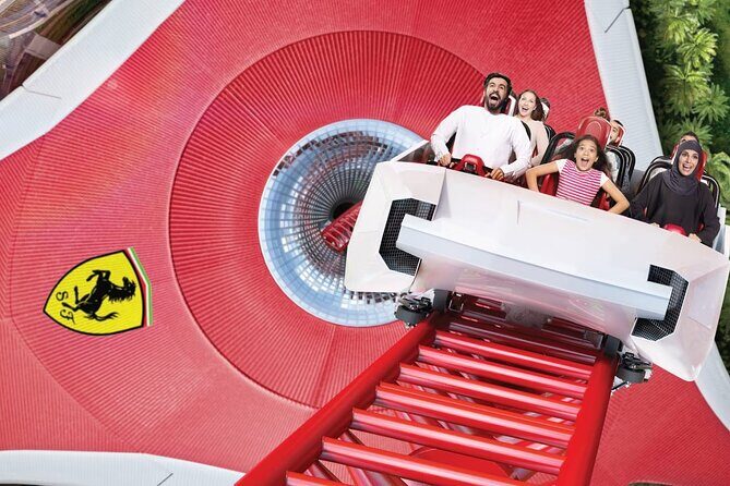 Ferrari World or warner bros Ticket with sharing Transfer - Ferrari World and Abu Dhabi in One Day: What You’re Really Buying