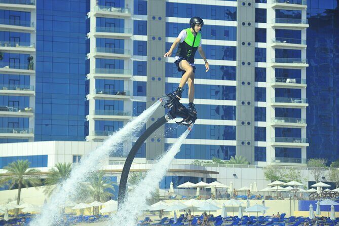 Flyboard Activity in Dubai - Safety gear included: helmet and lifejacket that make the ride feel easier