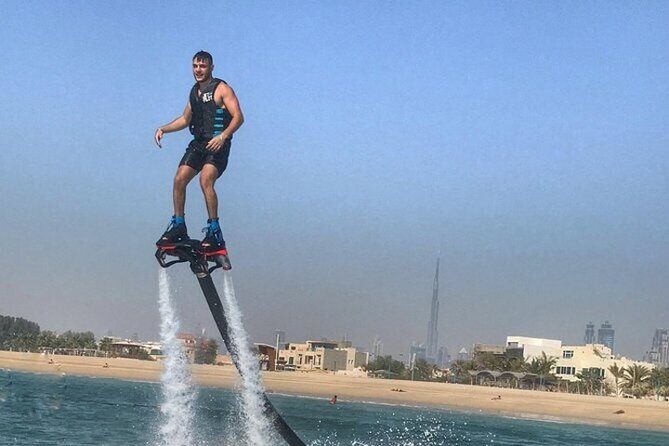 Flyboard in Dubai with Photos & Videos-Free Training - Safety Briefing and Life Jacket Setup: Where Confidence Begins
