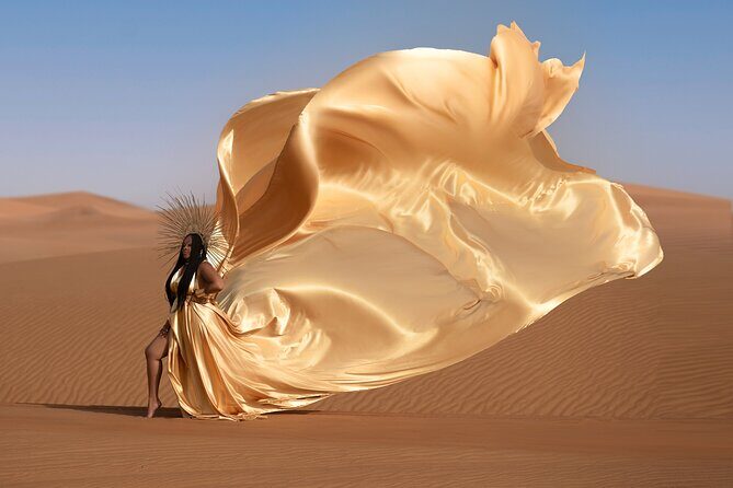 Flying dress photoshoot activity in Dubai - Flying Dress Photos in Dubai: What You’re Actually Buying