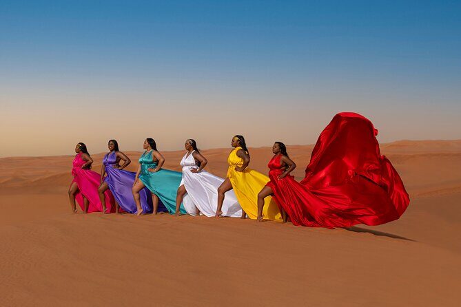 Flying dress photoshoot activity in Dubai - Weather and Timing: The One Thing You Can’t Force