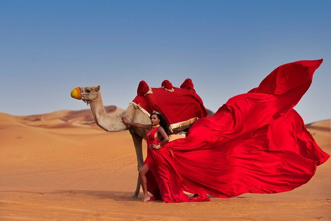 Flying dress photoshoot activity in Dubai - Choosing Your Dress and Dubai Shoot Spot (The Real Secret Sauce)