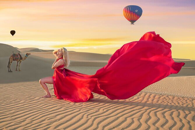 Flying Dress Photoshoot Dubai Solo, Couple and Group 3Hours - Flying Dress in Dubai: What You’re Really Paying For