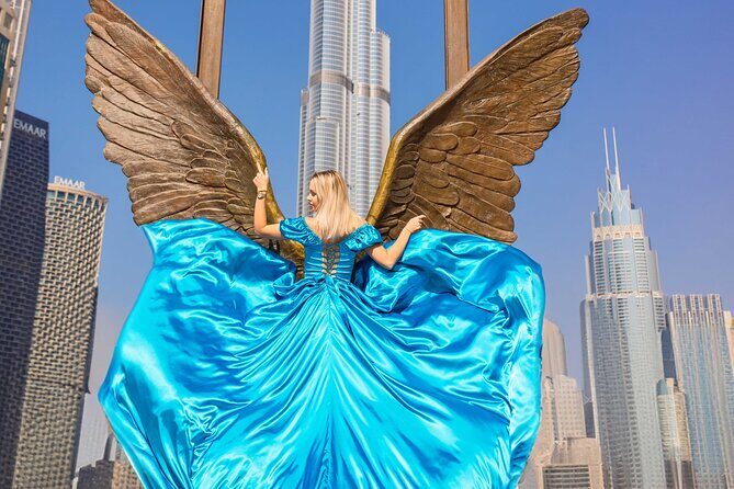 Flying Dress Photoshoot in Dubai - A realistic look at the 1-hour flow: what you can do to get better photos