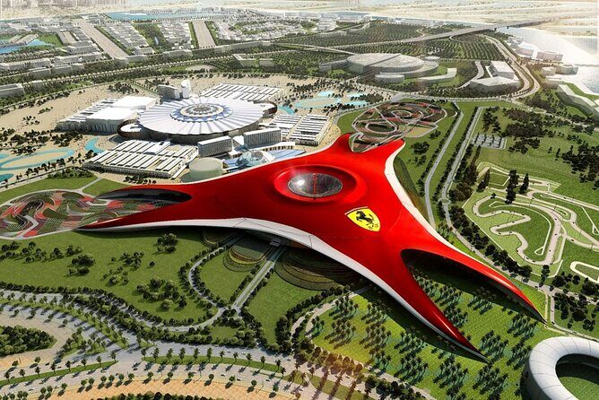 From Dubai: Ferrari World Return Shared Transfer Service - Dubai to Yas Island by shared shuttle: what you’re really booking