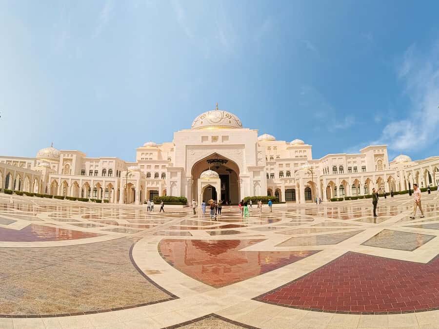 From Dubai: Grand Mosque & Qasr Al Watan Morning Tour - Sheikh Zayed Grand Mosque: dress rules, timing, and wow-factor