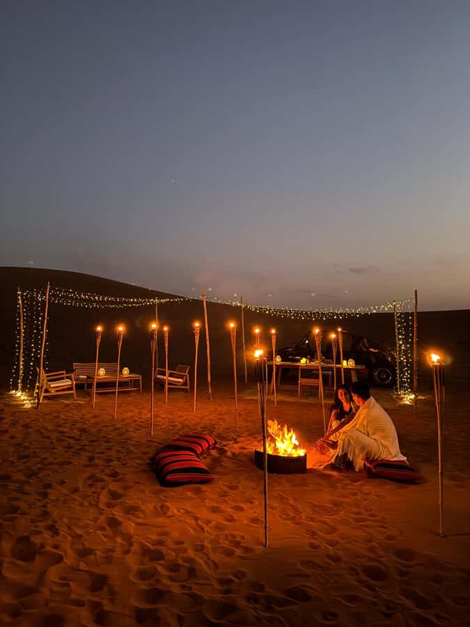 From Dubai: Private Dinner in the Dunes in Mleiha - Wildlife Viewing Plus Fossil and Camel Rock: What to Notice After Dark